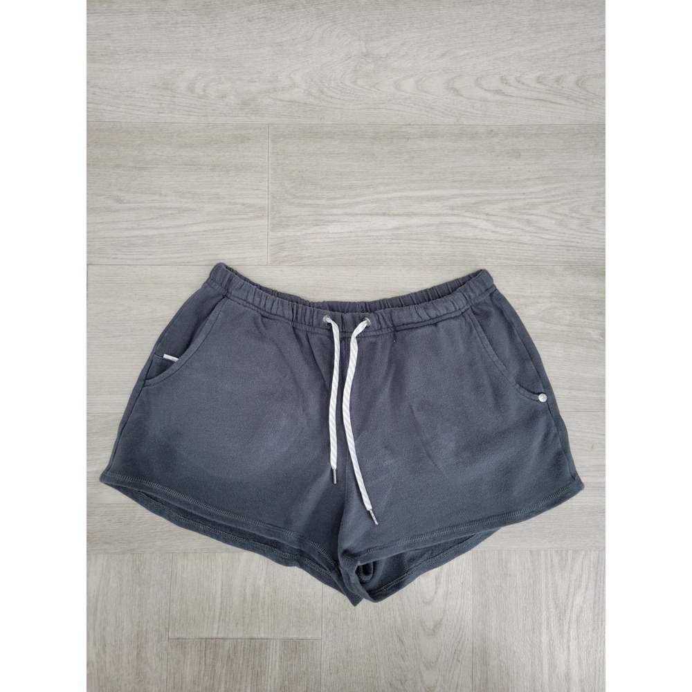 Vuori Sunny Side Shorts Women's Fits S M Charcoal Gray Sweat Shorts Lounge